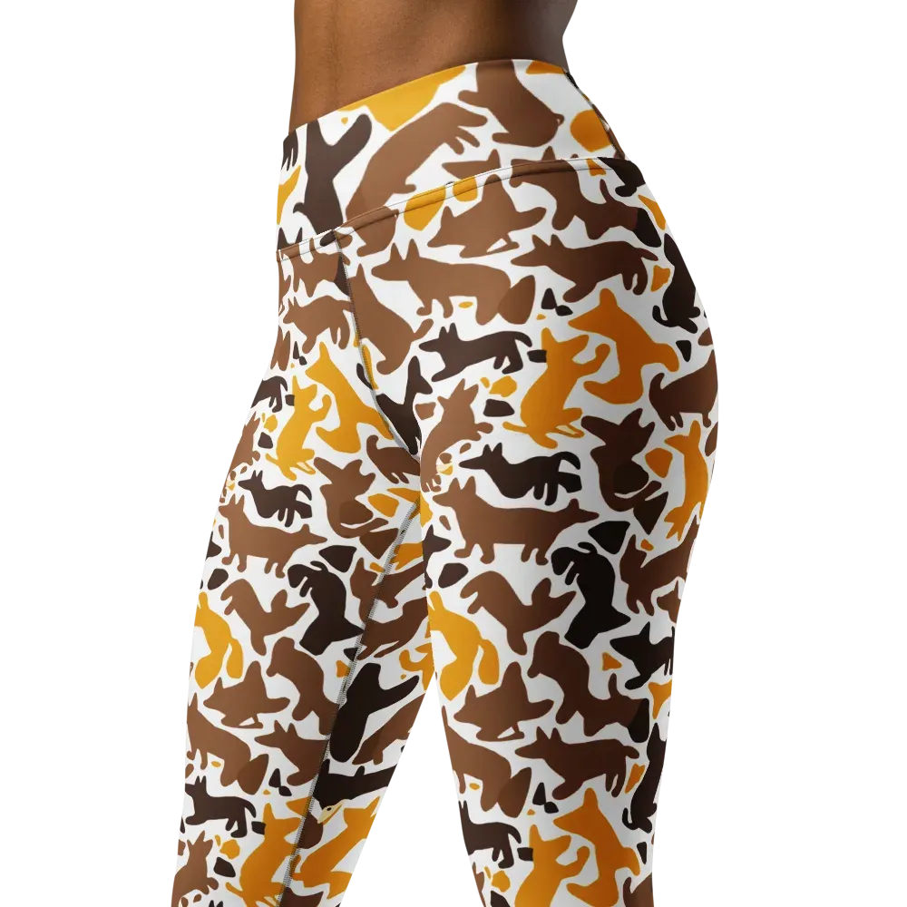 Amber Menagerie on Yoga Leggings — Left Front