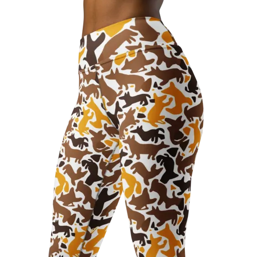 Amber Menagerie on a Yoga Leggings