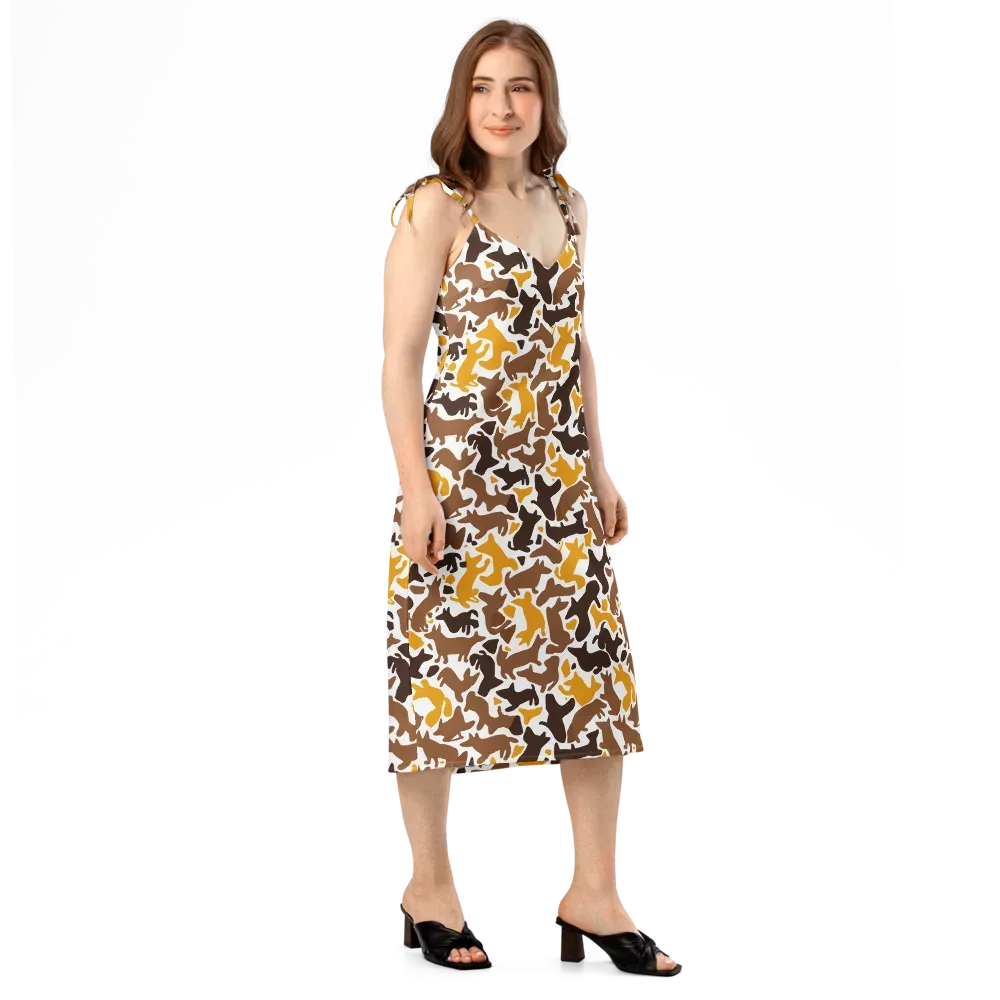 Amber Menagerie on Slip Dress — Right Front