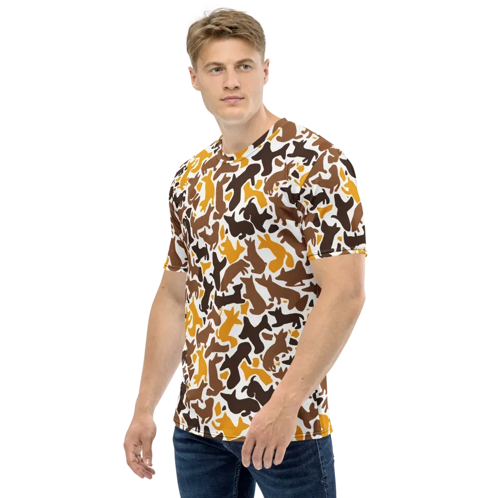 Amber Menagerie on Men's Crew Neck T-Shirt — Left