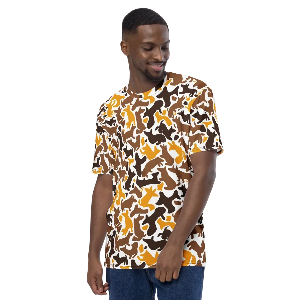 Amber Menagerie on Men's Crew Neck T-Shirt — Left