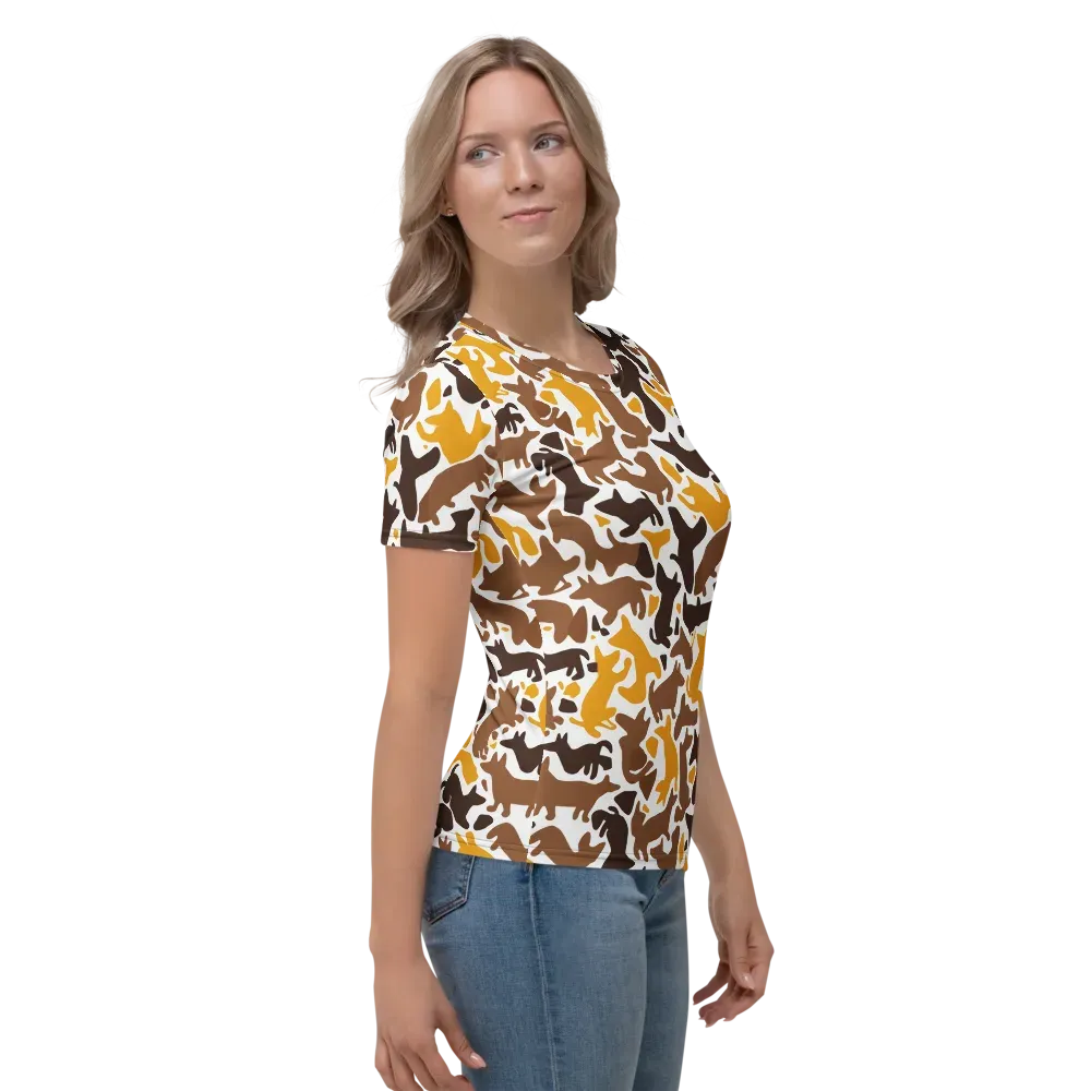 Amber Menagerie on Women's Crew Neck T-Shirt — Right