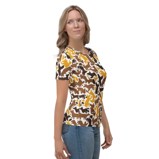 Amber Menagerie on a Women's Crew Neck T-Shirt