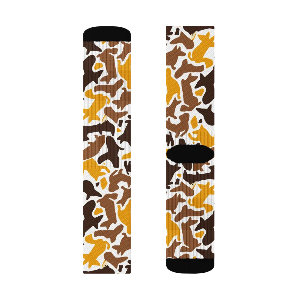 Amber Menagerie on Socks — Left Sock