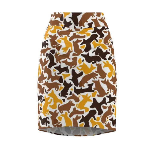 Amber Menagerie on a Pencil Skirt
