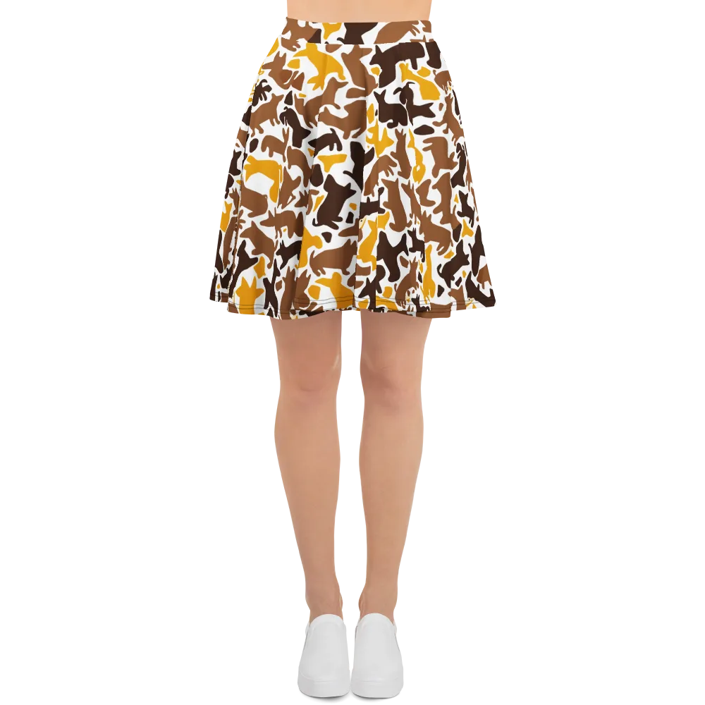 Amber Menagerie on Skater Skirt — Front