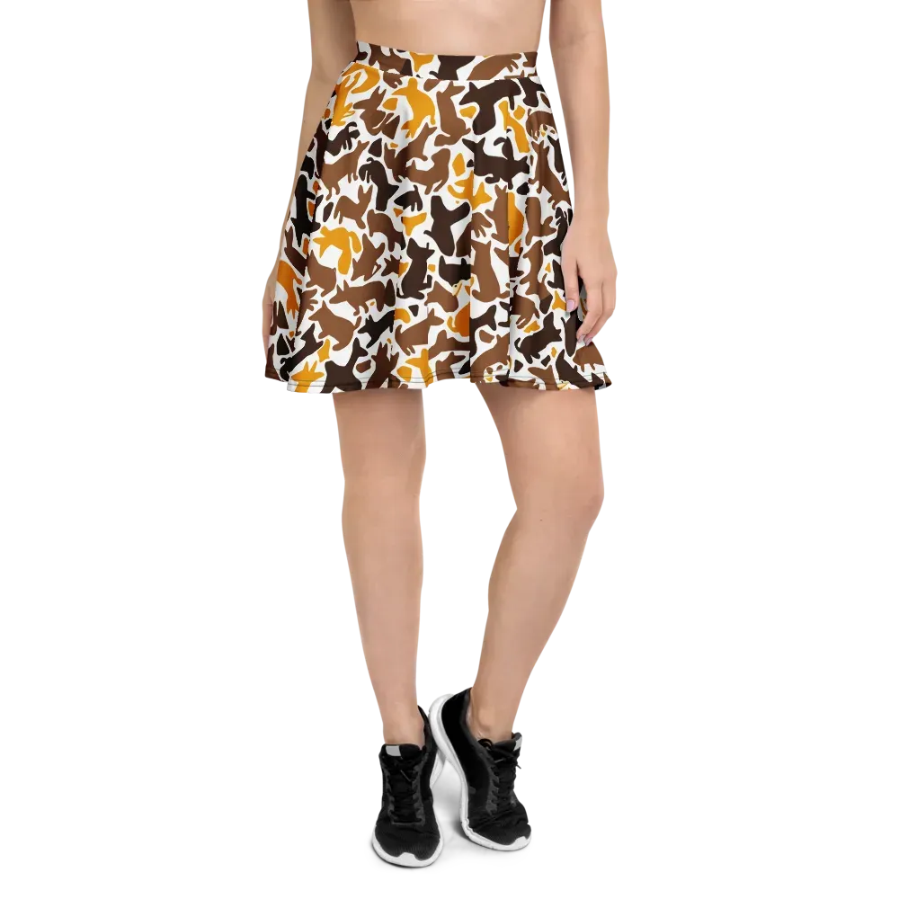 Amber Menagerie on Skater Skirt — Front