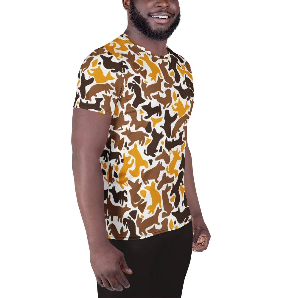 Amber Menagerie on Men's Athletic T-Shirt — Right
