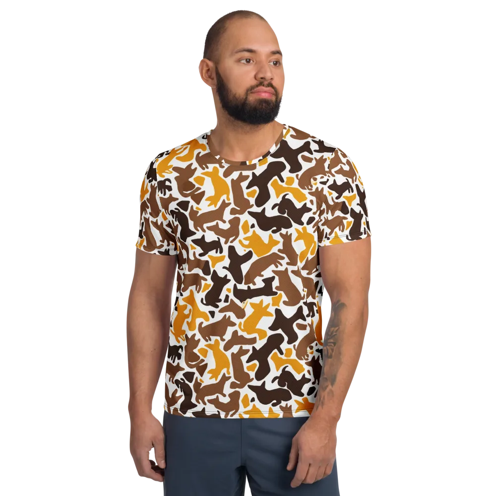 Amber Menagerie on Men's Athletic T-Shirt — Front