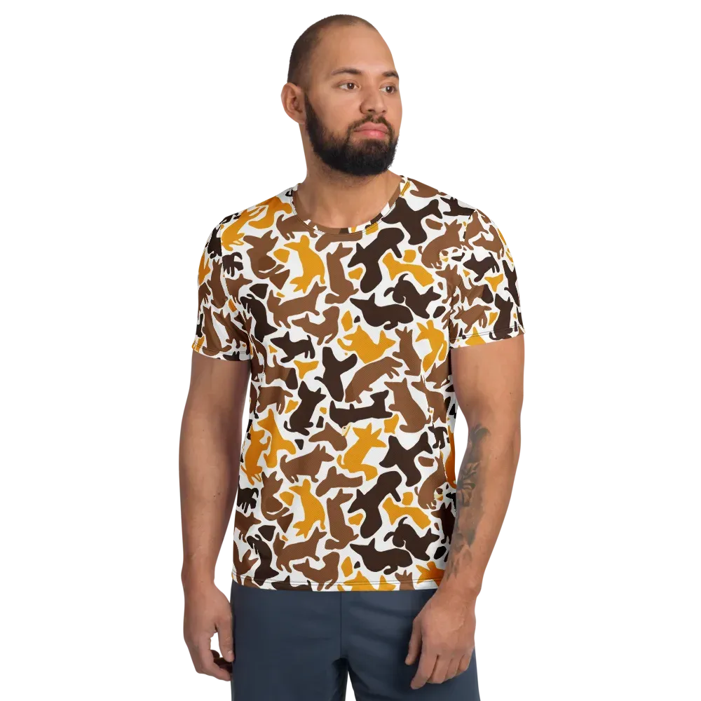 Amber Menagerie on Men's Athletic T-Shirt — Front