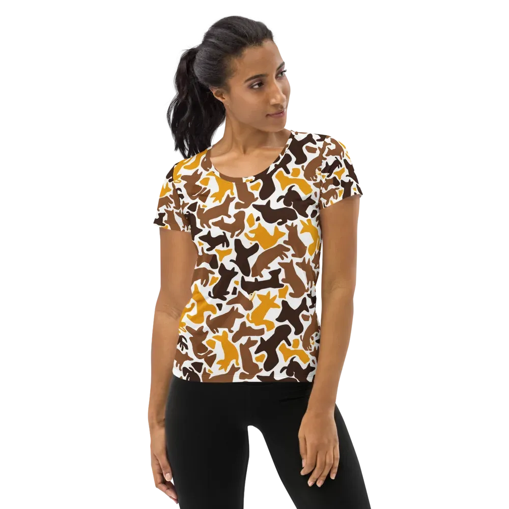 Amber Menagerie on Women's Athletic T-Shirt — Front