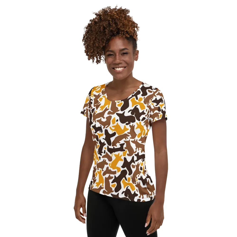 Amber Menagerie on Women's Athletic T-Shirt — Left