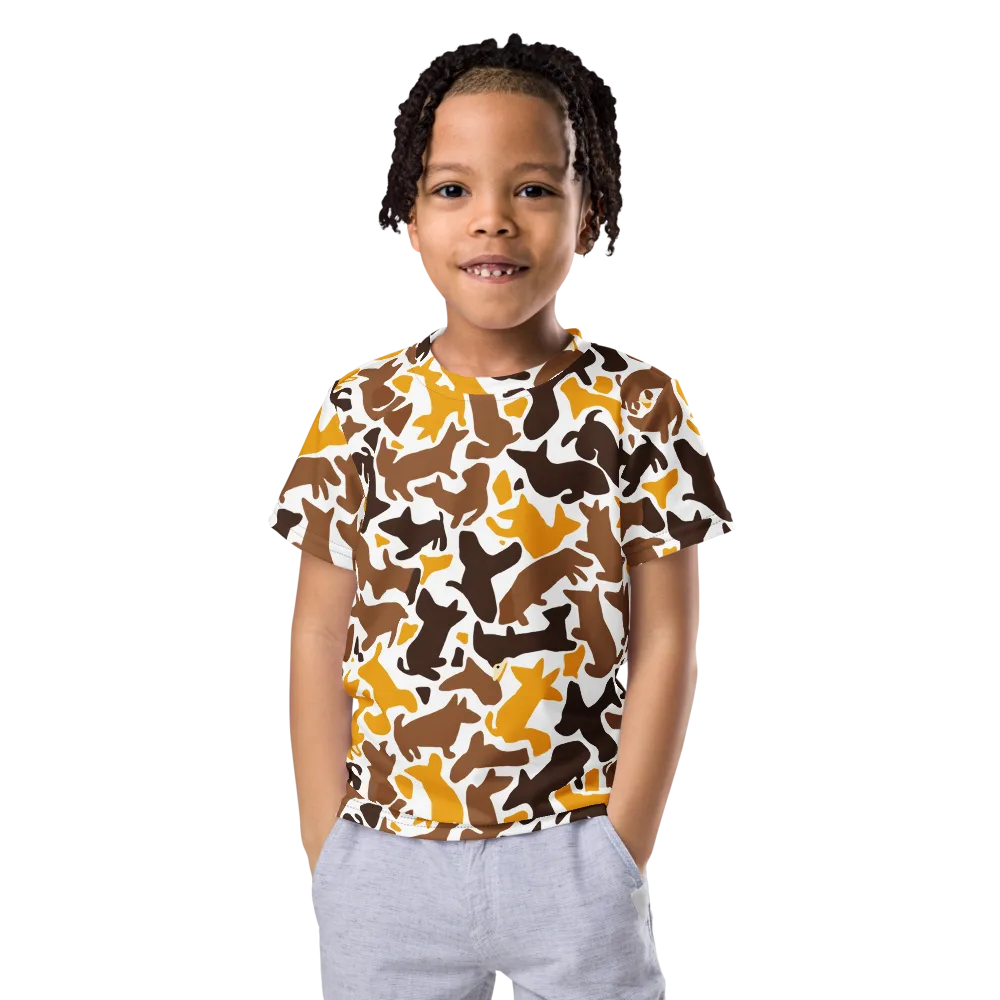 Amber Menagerie on Kids Crew Neck T-Shirt — Front