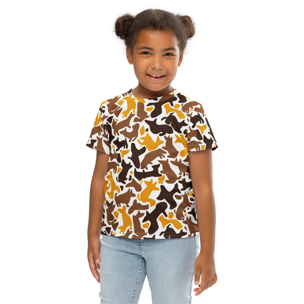 Amber Menagerie on Kids Crew Neck T-Shirt — Front
