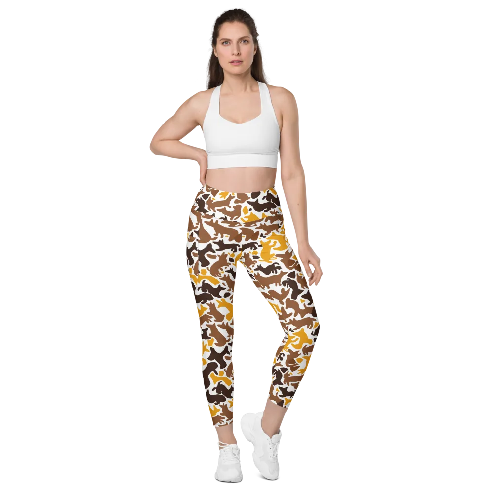 Amber Menagerie on Leggings with Pockets — Front