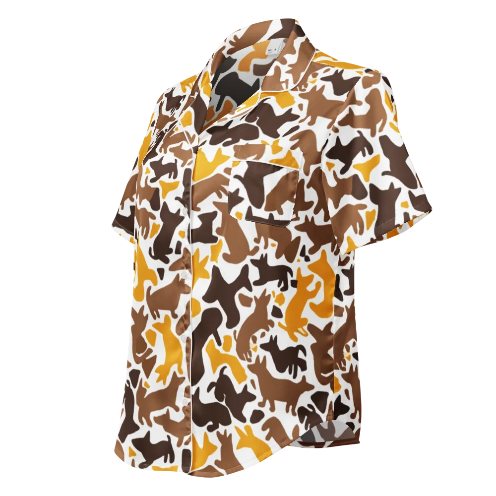 Amber Menagerie on Women's Short Sleeve Pajama Top — Left Front