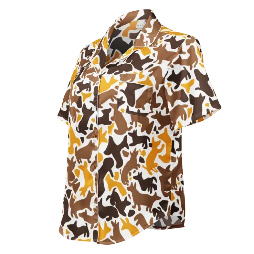 Amber Menagerie on a Women's Short Sleeve Pajama Top
