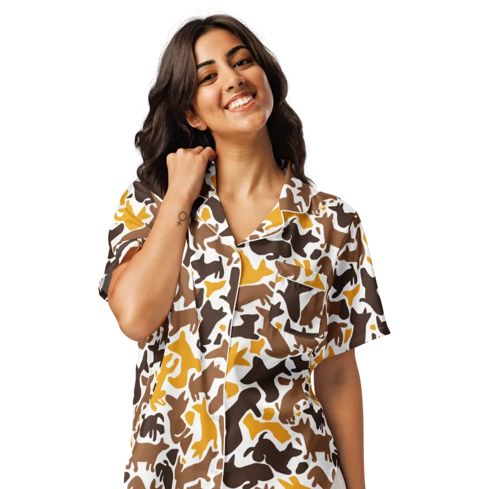 Amber Menagerie on Women's Short Sleeve Pajama Top — Front