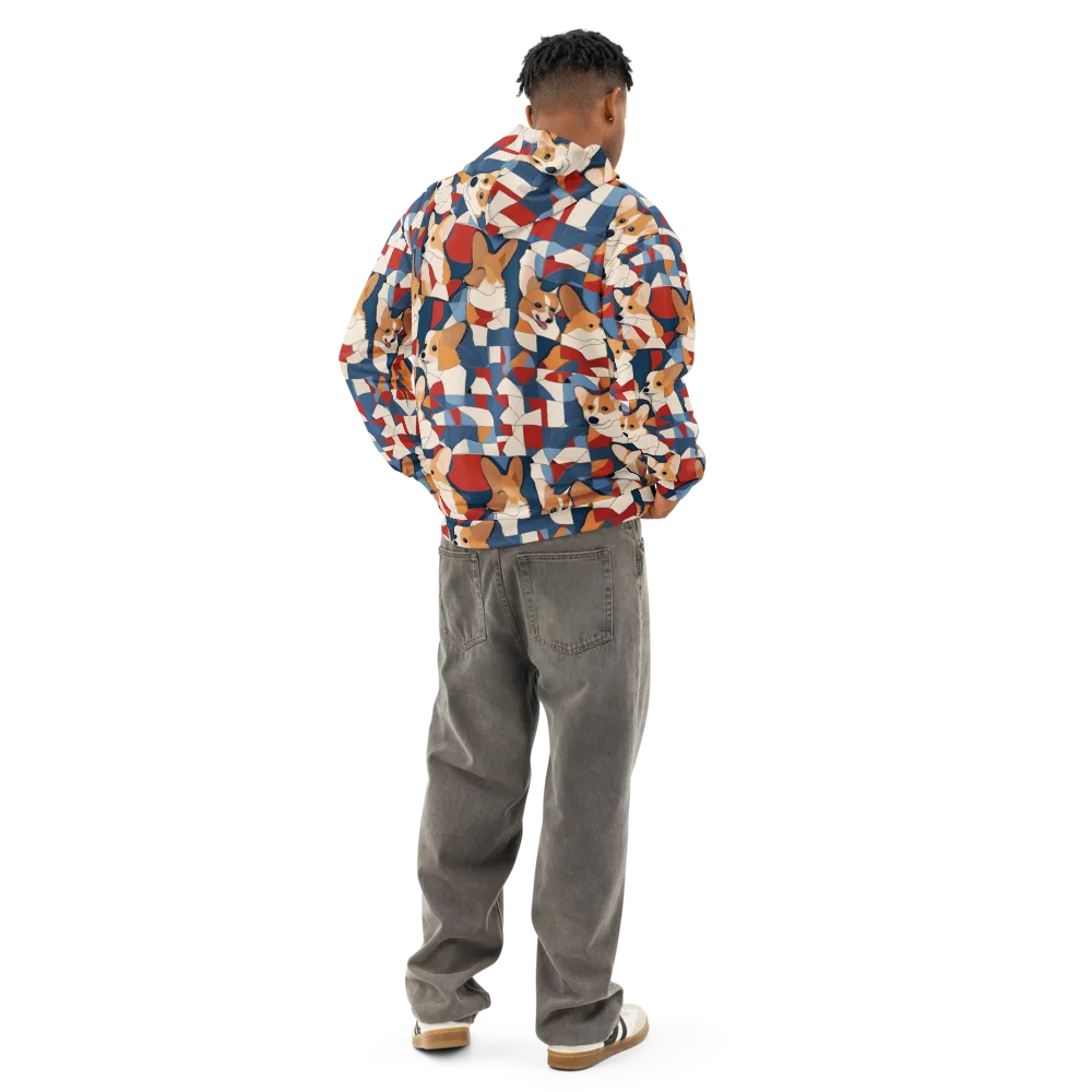 Corgi Color Theory on Cotton Hoodie — Back