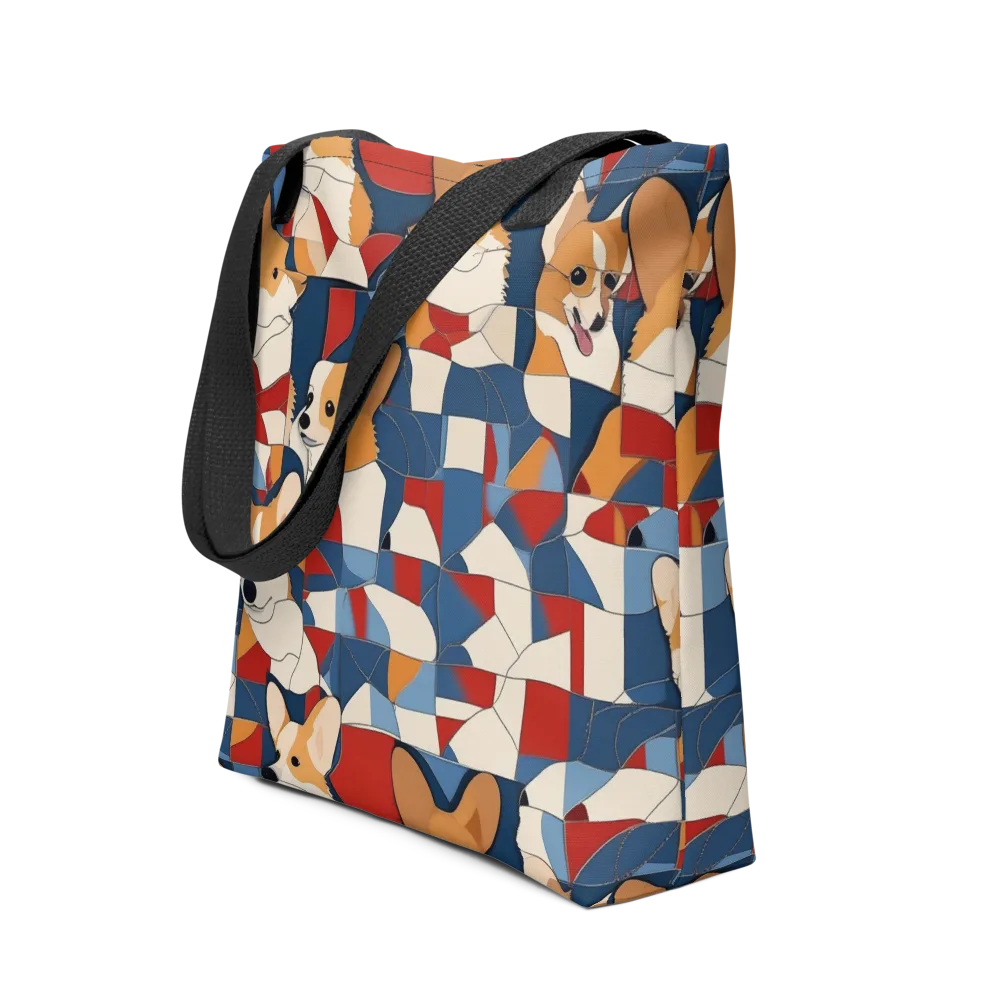 Corgi Color Theory on Tote Bag — Front