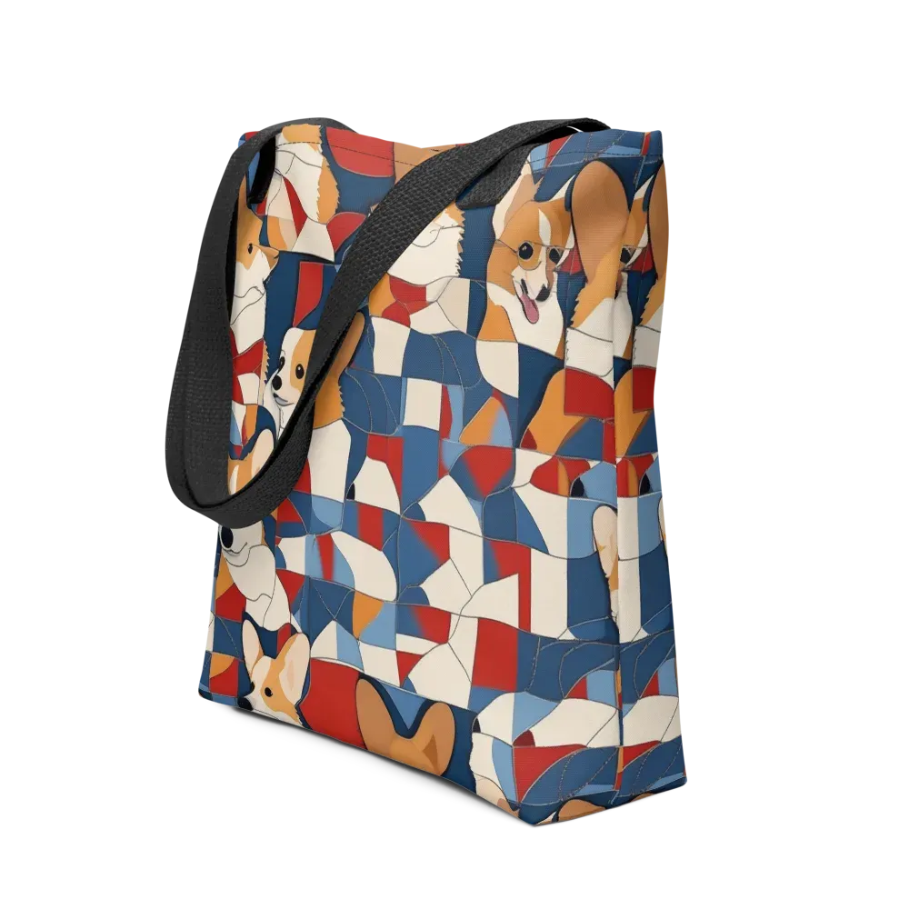 Corgi Color Theory on Tote Bag — Front