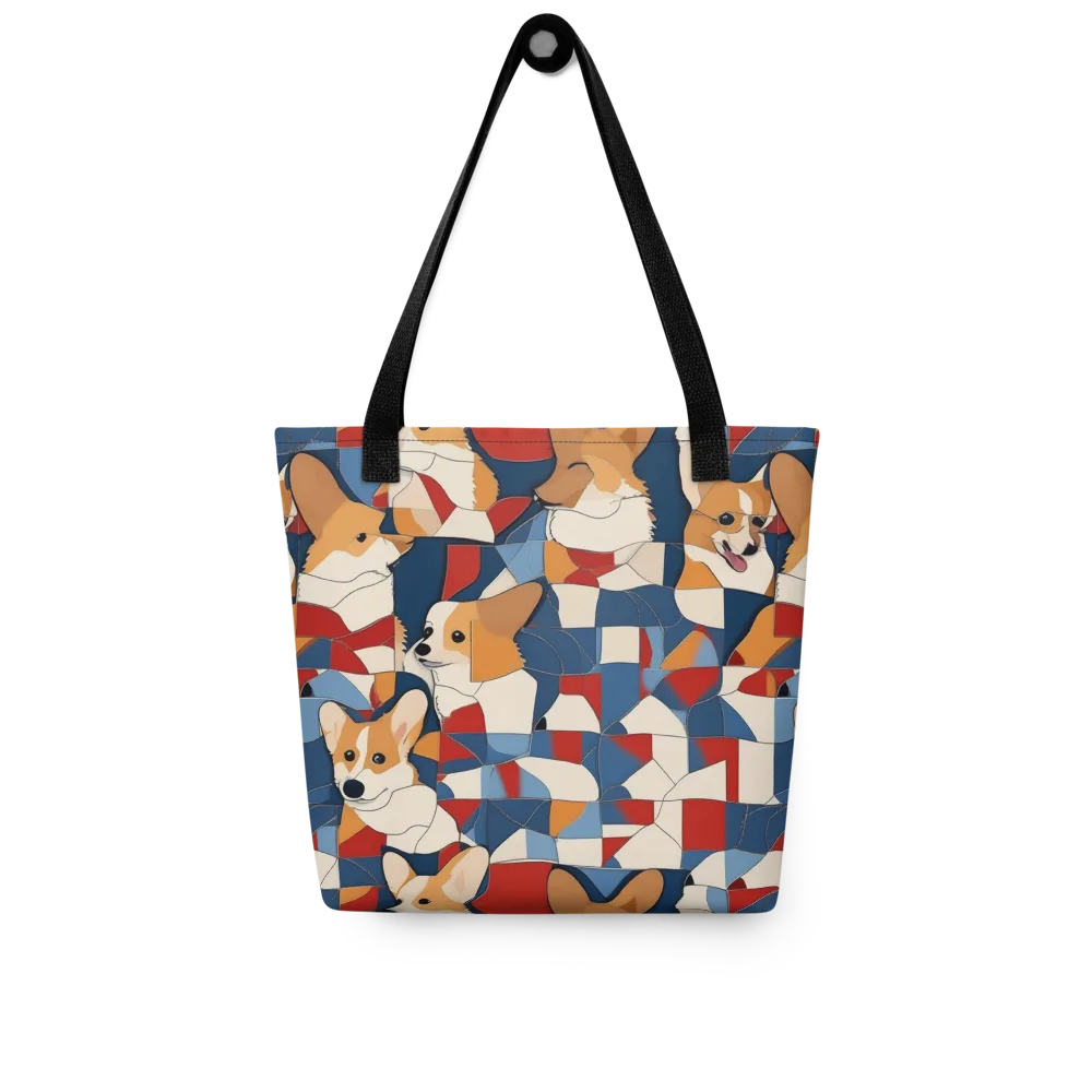 Corgi Color Theory on Tote Bag — Front