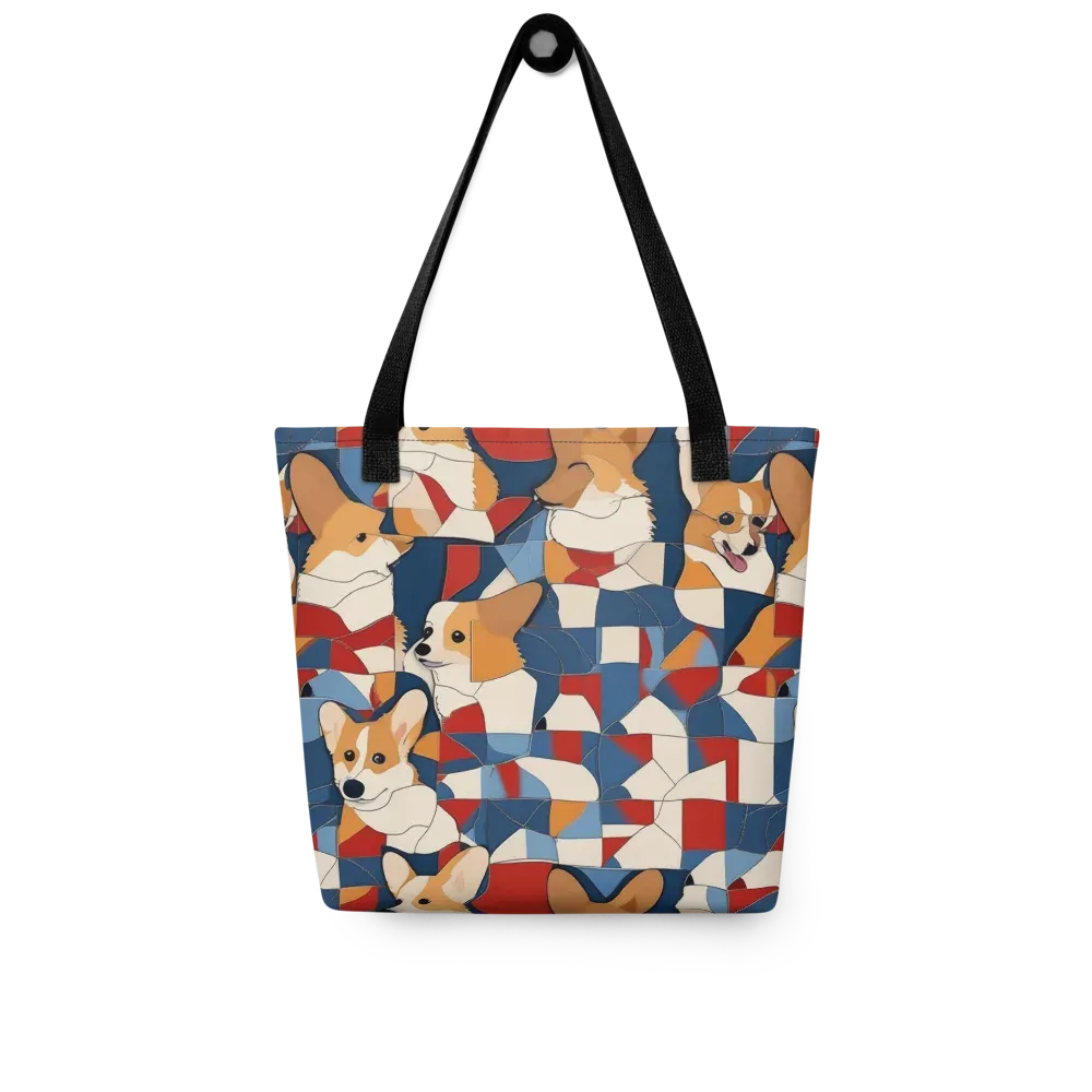 Corgi Color Theory on Tote Bag — Front