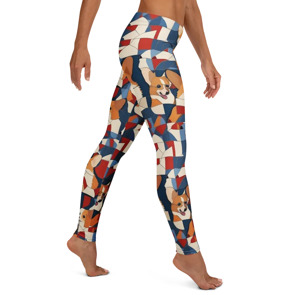 Corgi Color Theory on Leggings — Right
