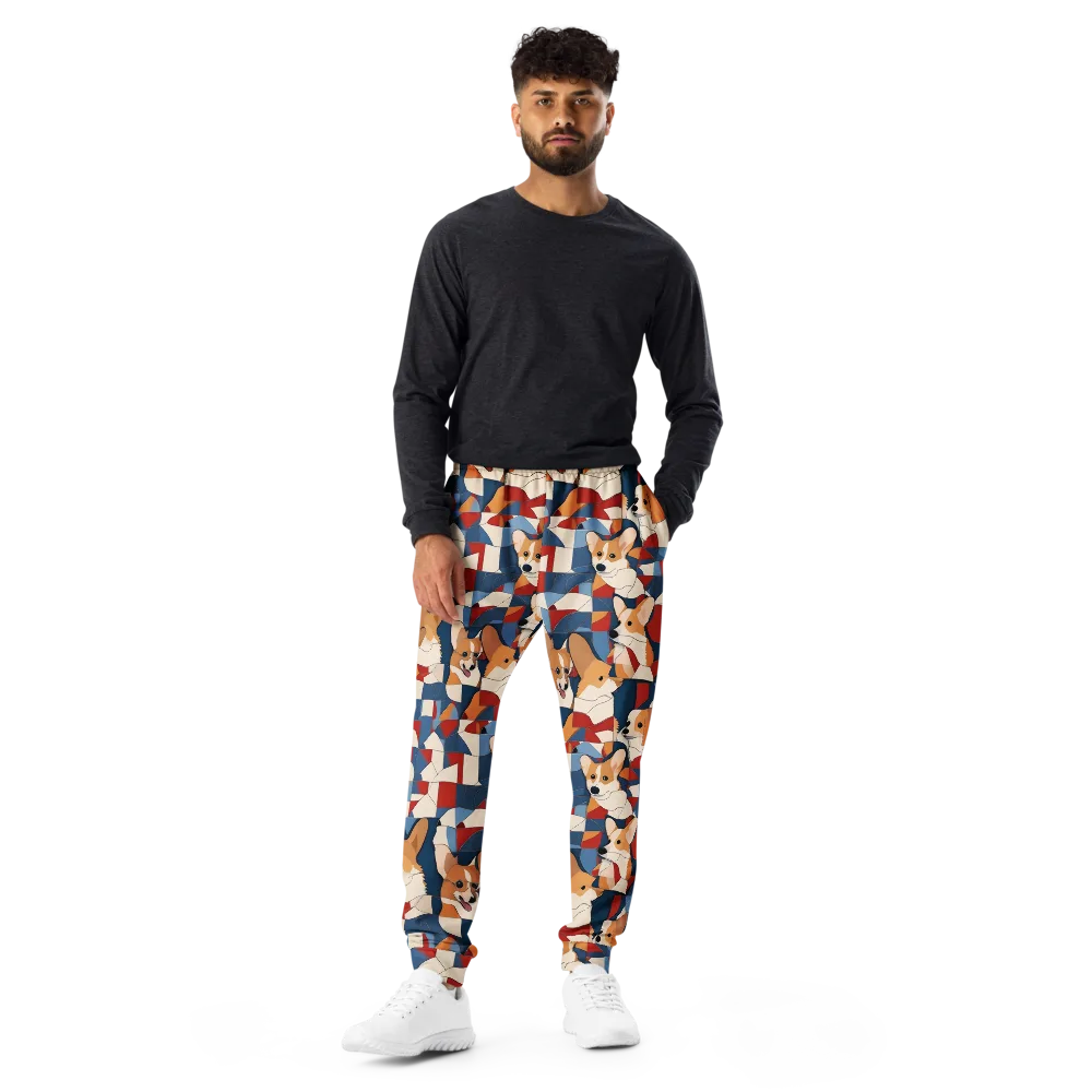 Corgi Color Theory on Men's Joggers — Front