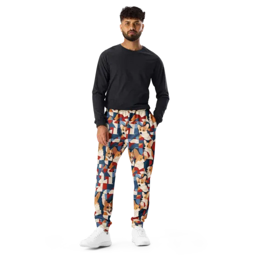 Corgi Color Theory on a Men's Joggers