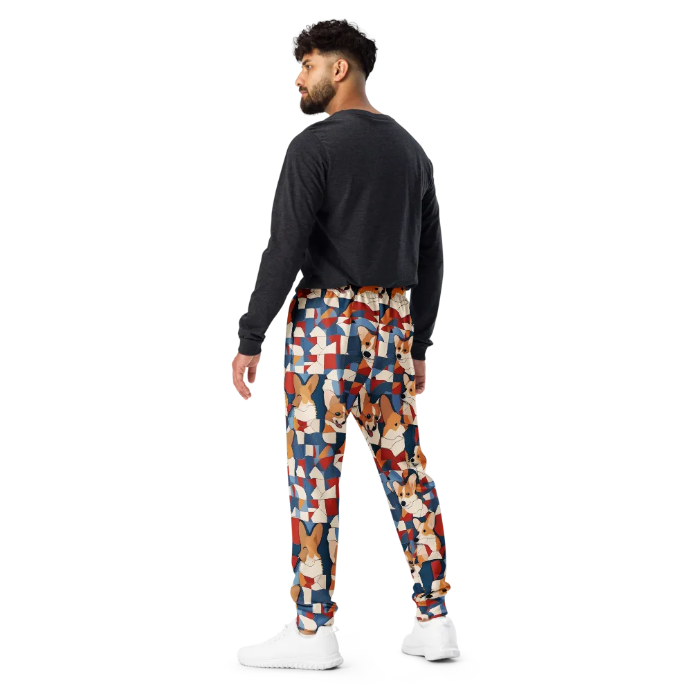 Corgi Color Theory on Men's Joggers — Back