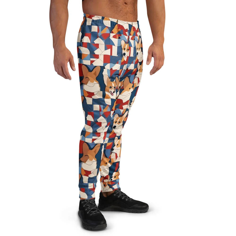 Corgi Color Theory on Men's Joggers — Right