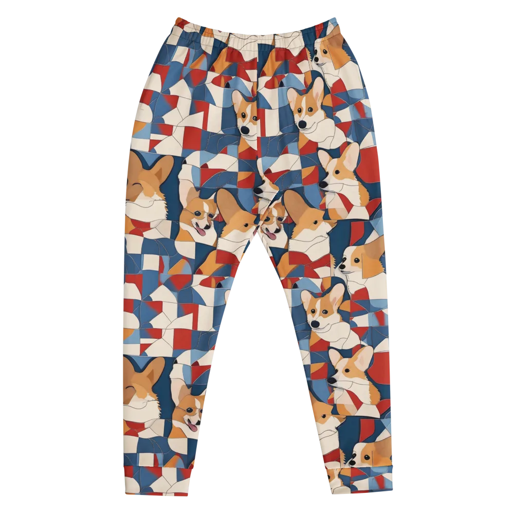 Corgi Color Theory on Men's Joggers — Front