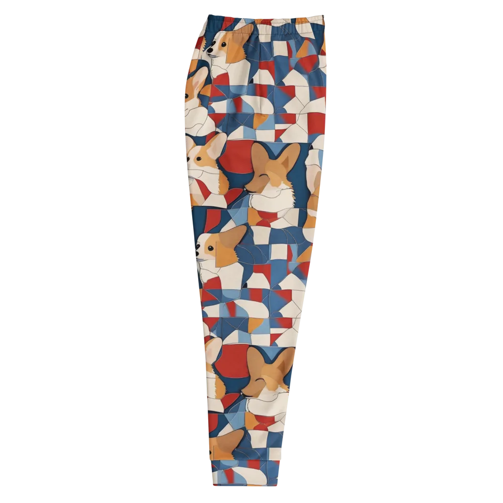 Corgi Color Theory on Men's Joggers — Right