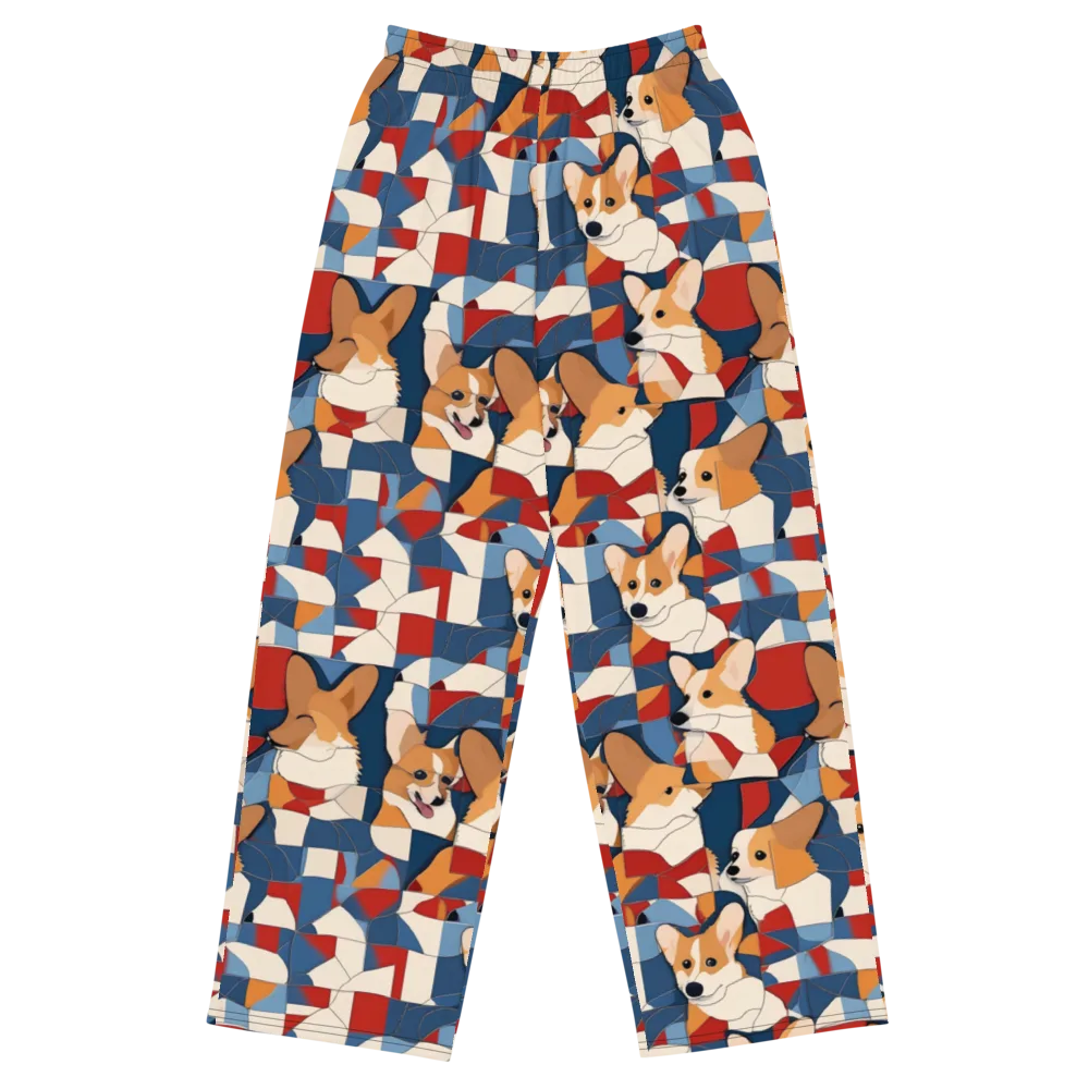 Corgi Color Theory on Wide-Leg Pants — Front