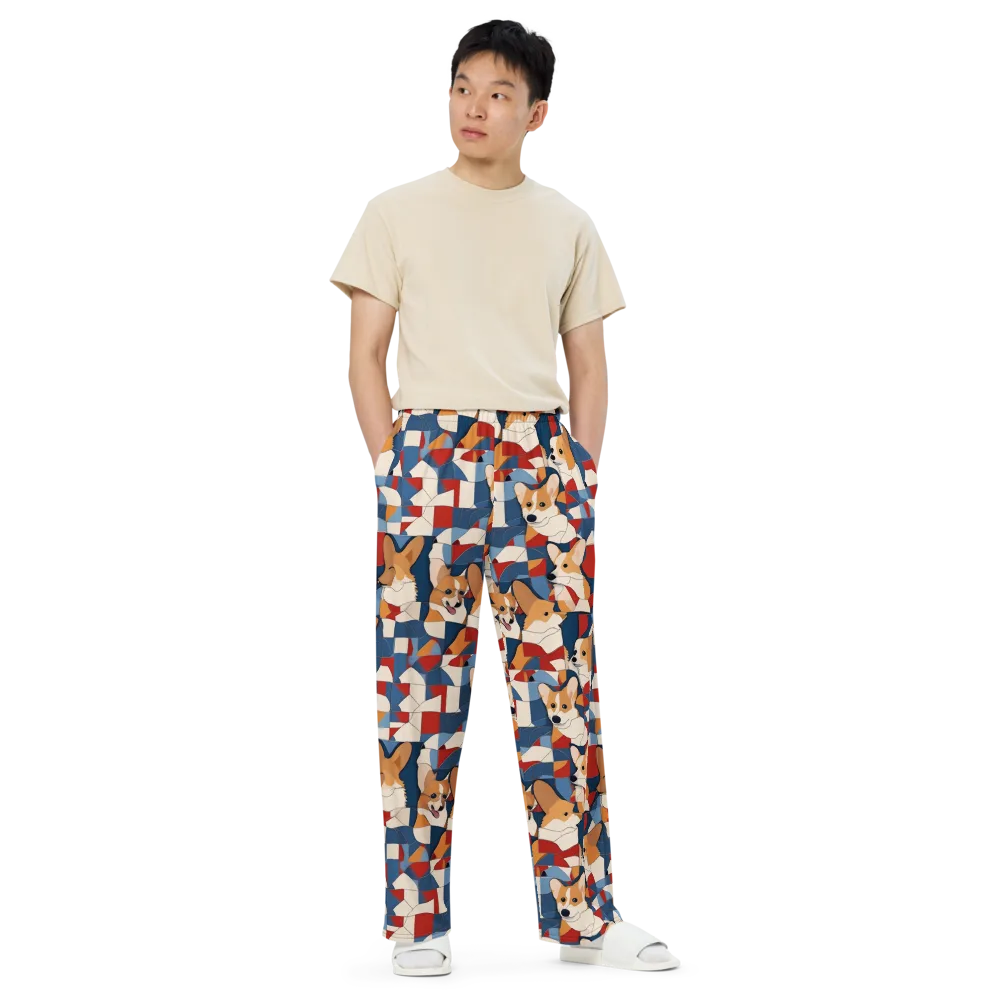 Corgi Color Theory on Wide-Leg Pants — Front