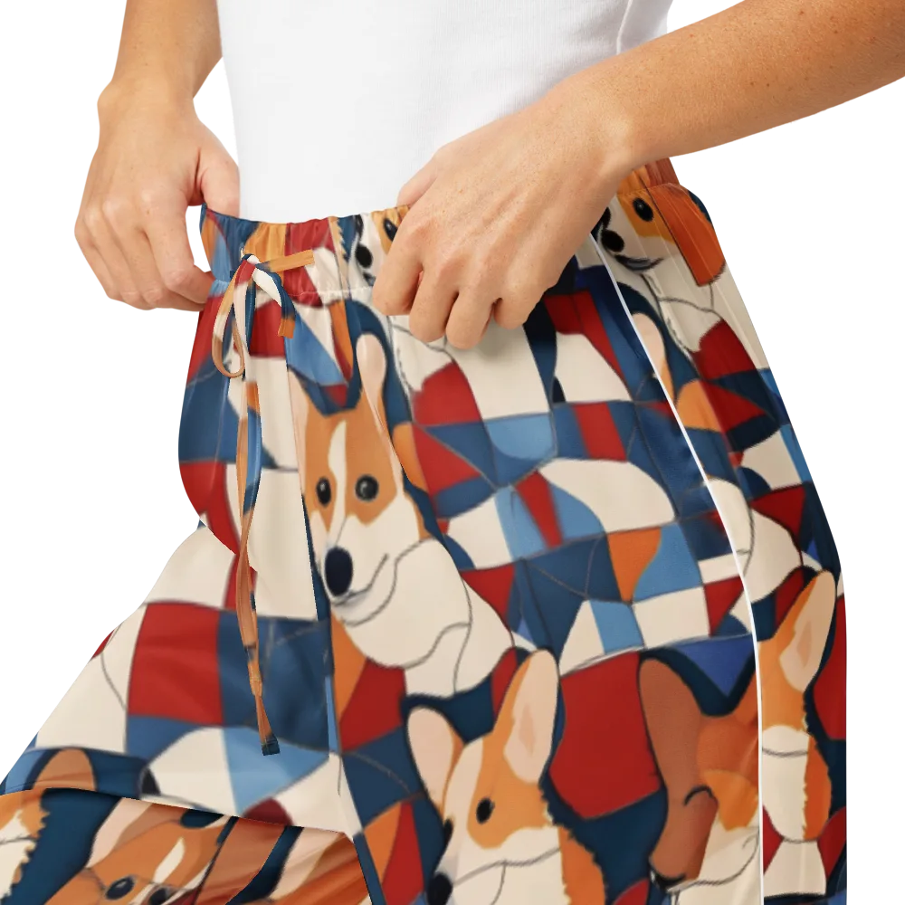 Corgi Color Theory on Women's Pajama Pants — Product details