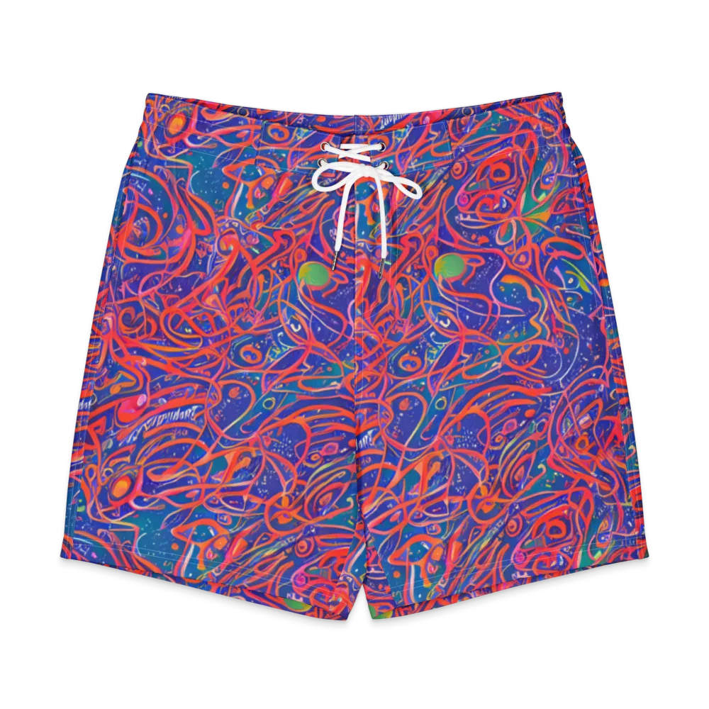 Chromatic Rapture on Men's Board Shorts — Front