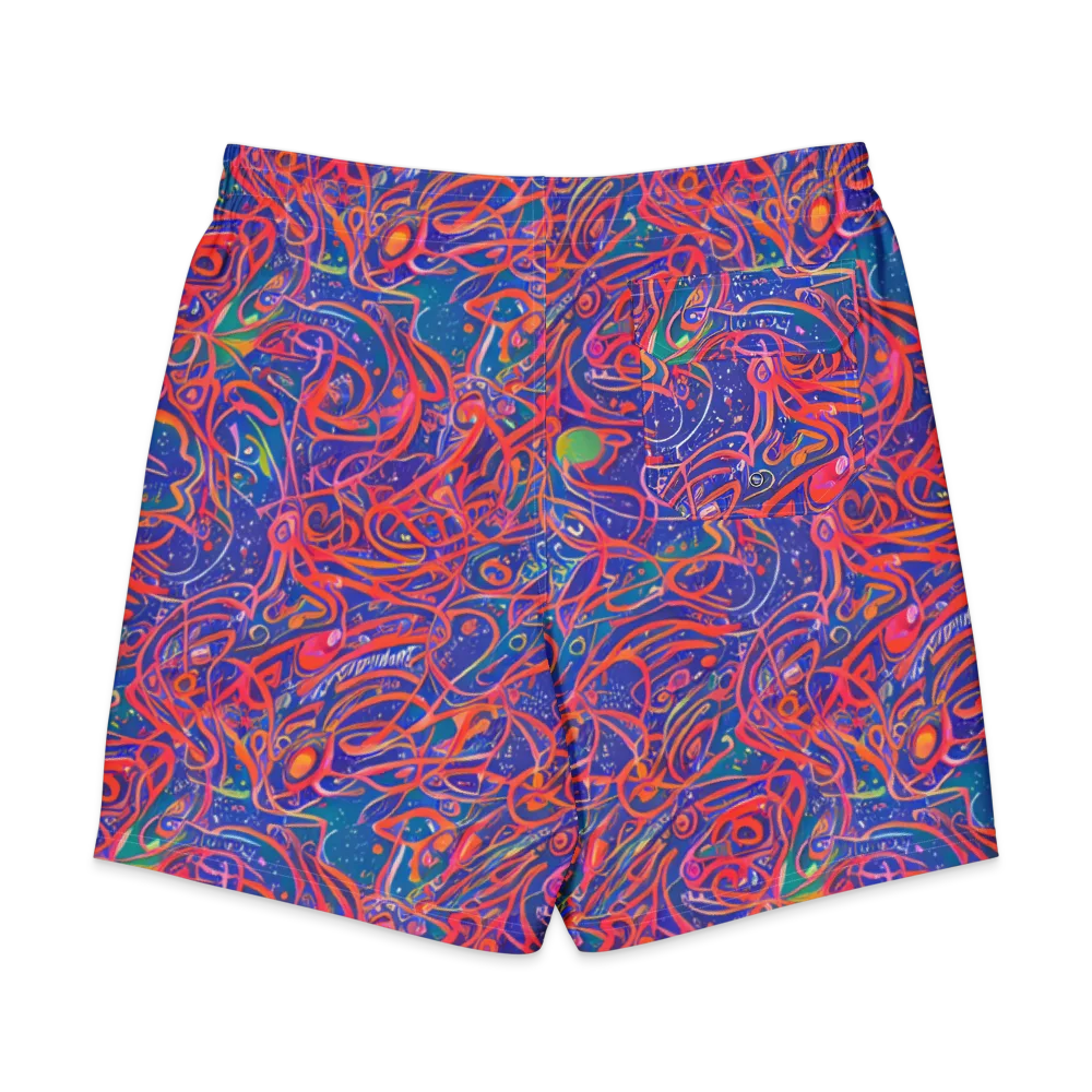 Chromatic Rapture on Men's Board Shorts — Back