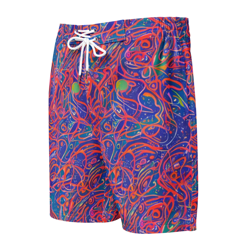 Chromatic Rapture on Men's Board Shorts — Front