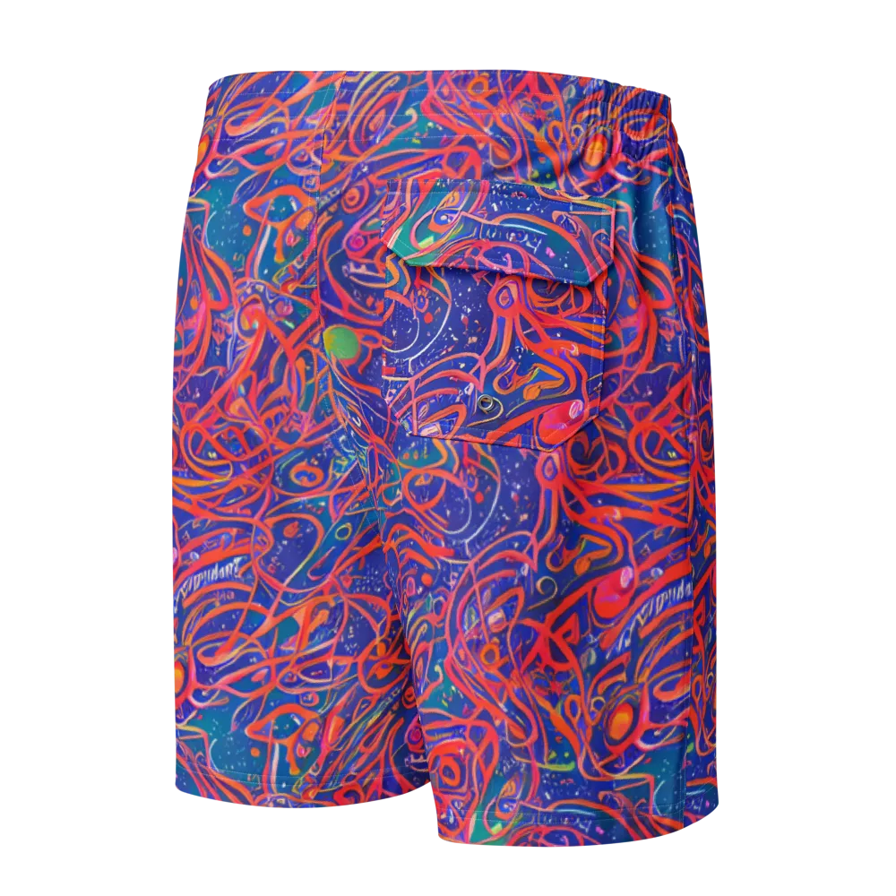 Chromatic Rapture on Men's Board Shorts — Back