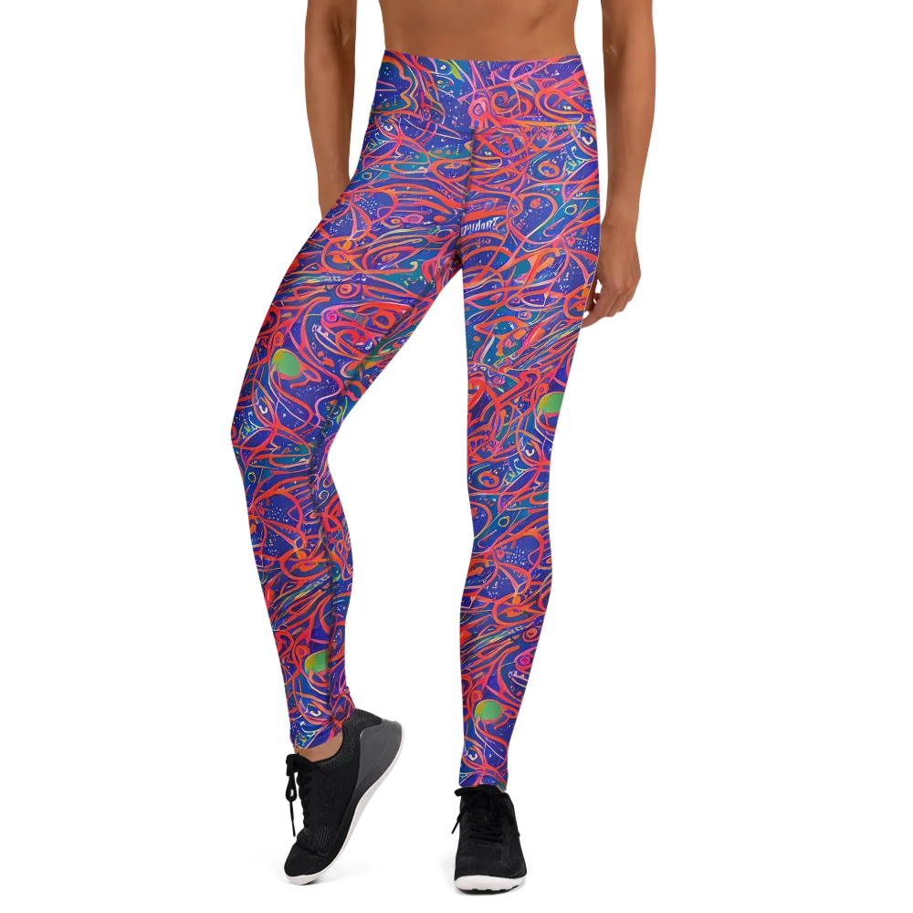 Chromatic Rapture on Yoga Leggings — Front