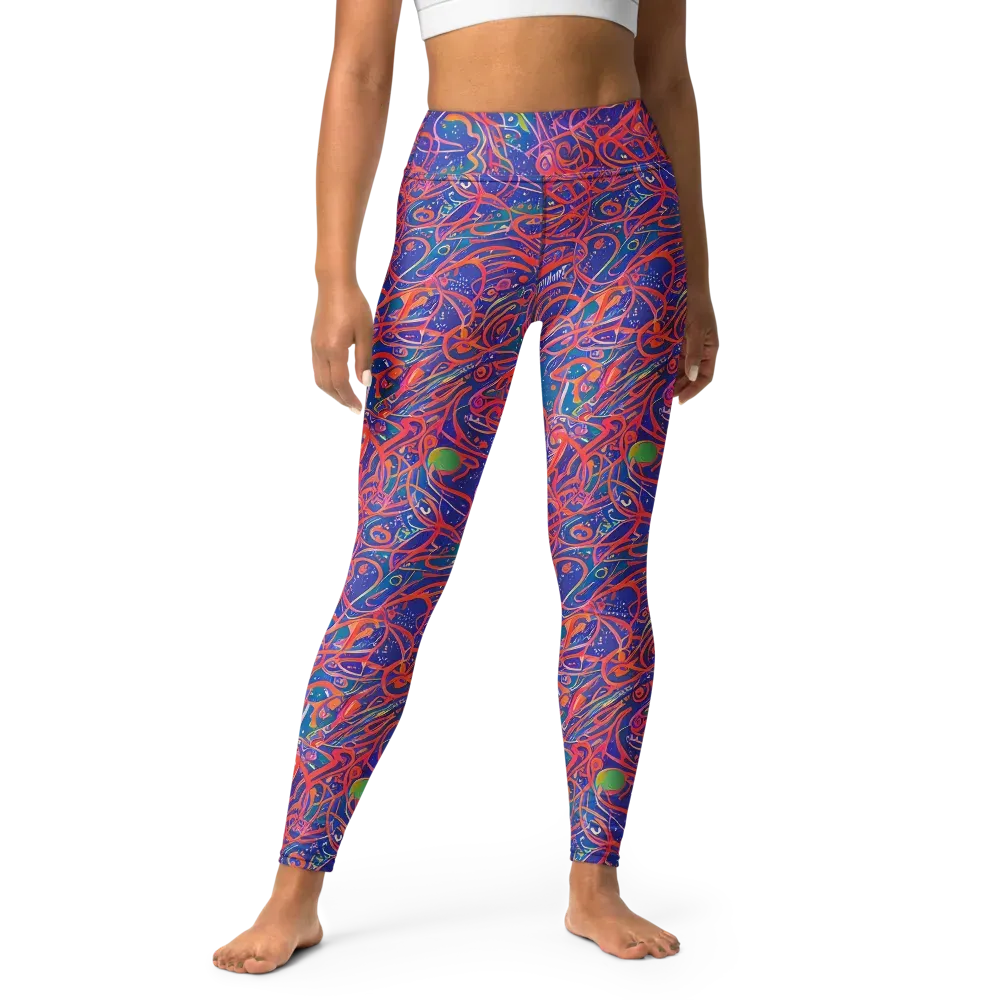Chromatic Rapture on Yoga Leggings — Front