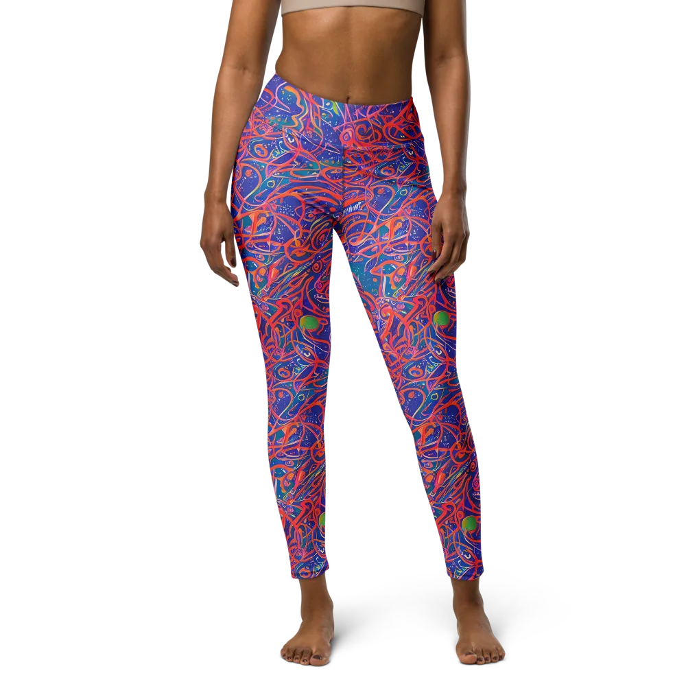 Chromatic Rapture on Yoga Leggings — Front