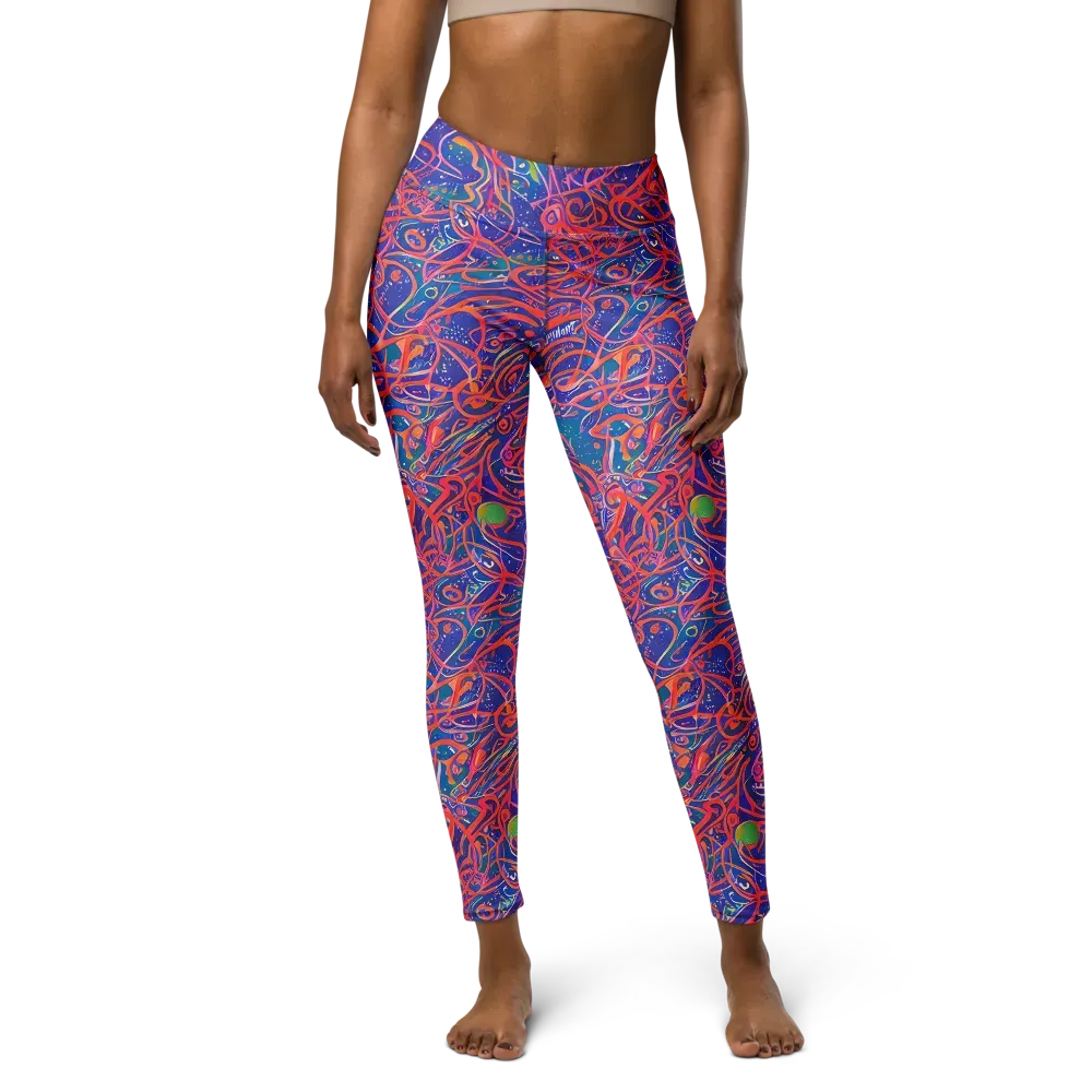 Chromatic Rapture on Yoga Leggings — Front
