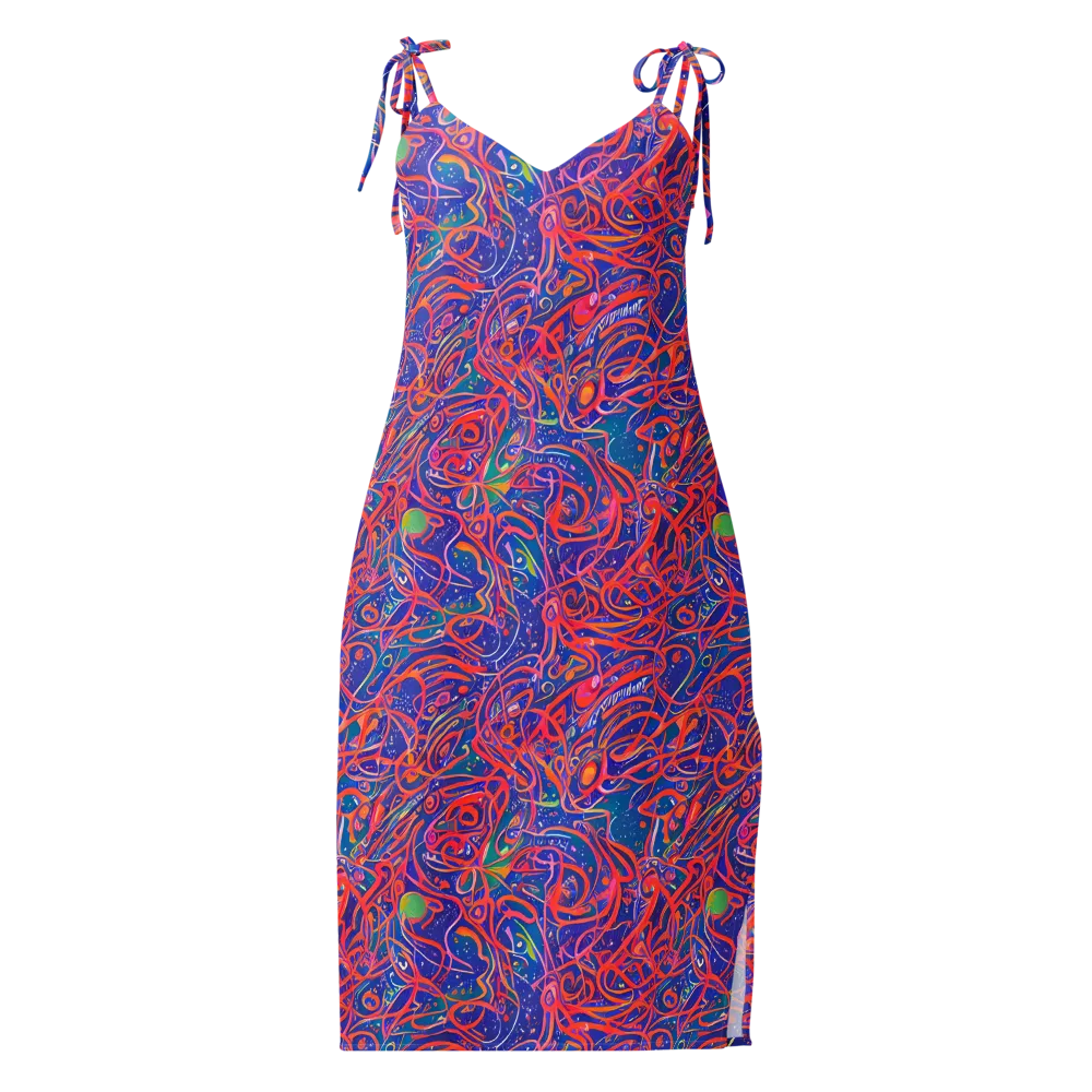 Chromatic Rapture on Slip Dress — Front