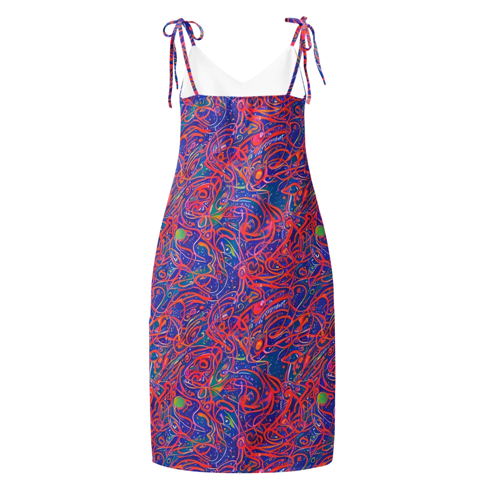 Chromatic Rapture on Slip Dress — Back