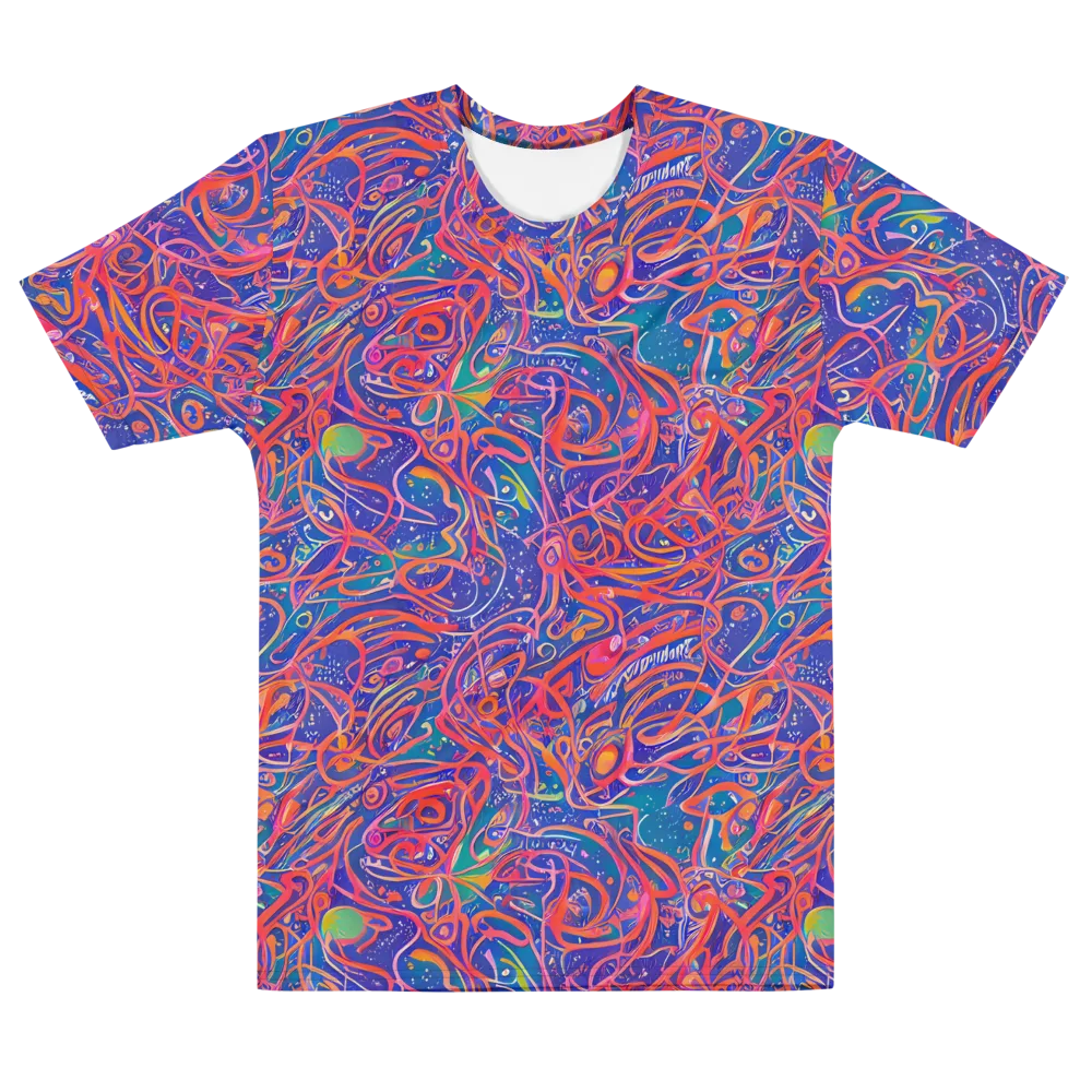 Chromatic Rapture on Men's Cotton Crew Neck T-Shirt — Front