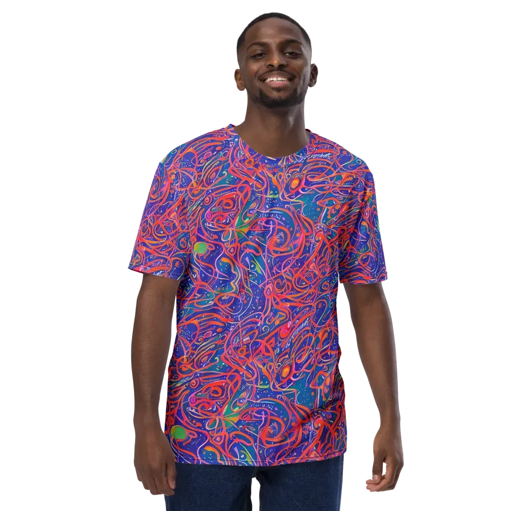 Chromatic Rapture on Men's Crew Neck T-Shirt — Front