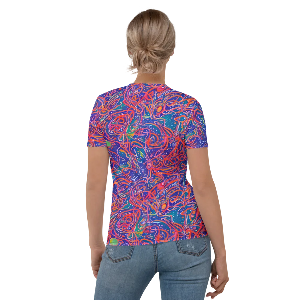 Chromatic Rapture on Women's Crew Neck T-Shirt — Back